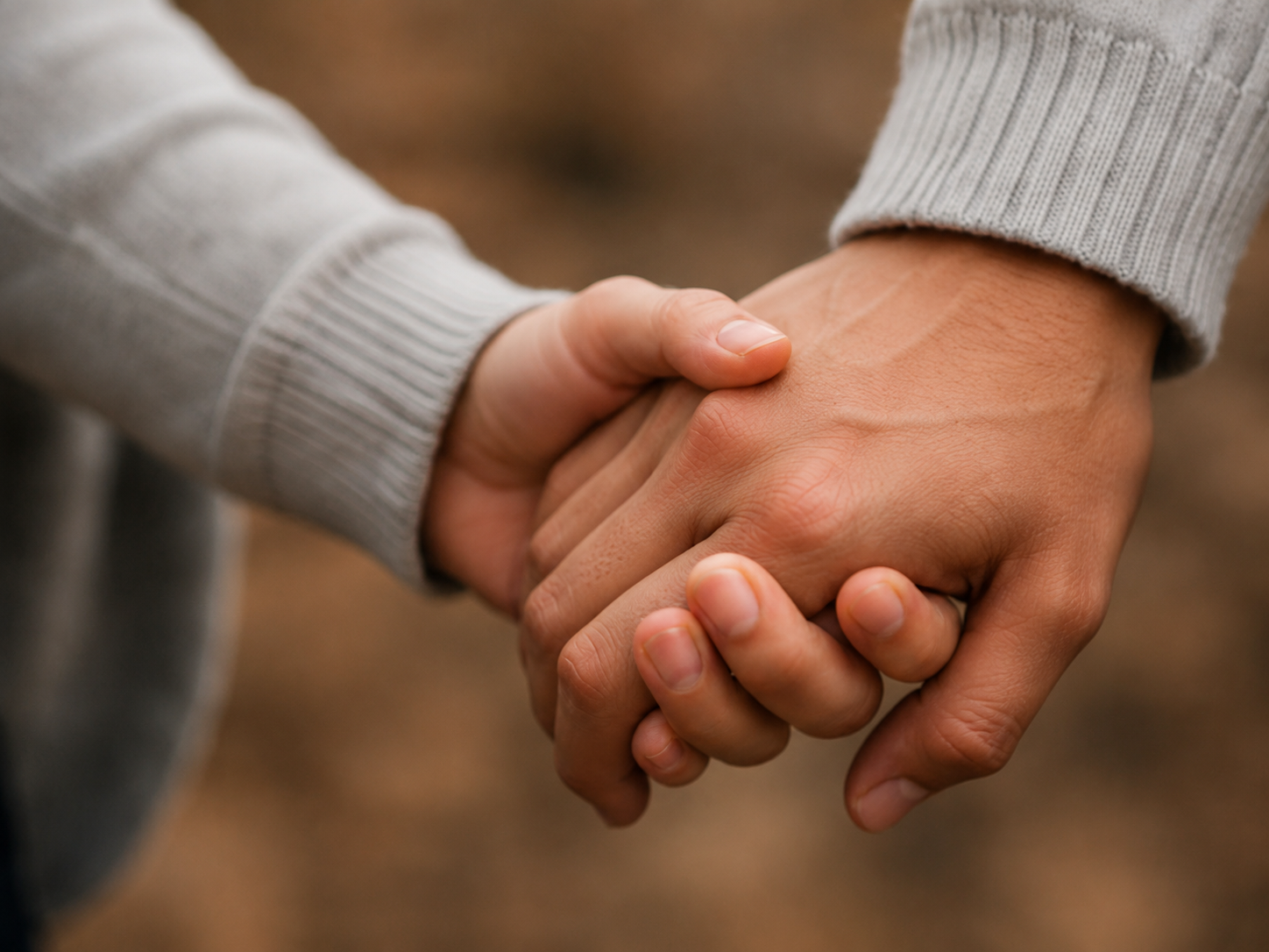 Holding hands